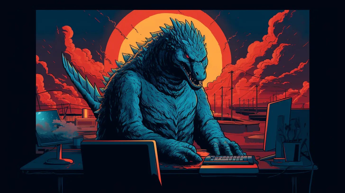 Godzilla programando